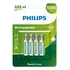4 Pilhas Recarregável Aaa 1000mah 1,2v Revenda Preço Novo