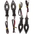 4 Piscas Seta De Moto Led Flecha Cristal Esportiva Universal