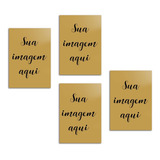 4 Placas Quadros Decorativos