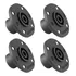 4 Plug Conector Speakon Painel Com Trava Metal