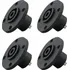 4 Plug Conector Speakon Painel Com Trava Prof Tipo Neutrik