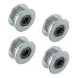 4 Polia Gt2 Esticadora 20 Dentes C Rolamento Furo 5mm L 6mm