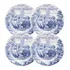 4 Pratos 19cm Sobremesa Decoração Donna Cena Inglesa 