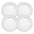 4 Pratos De Sobremesa Martha Decorado 19cm Porcelana Schmidt