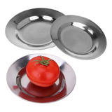 4 Pratos Fundo Inox