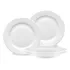4 Pratos Raso Branco Grande Super Luxo Resistente Lindo