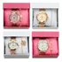 4 Relógio Feminino Pulseira Atacado Prova Dágua Original Com Caixa Para Presente Cores Variadas
