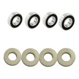 4 Retentores  4 Rolamentos 6204 Mbi 40g