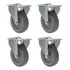 4 Rodízios Fixo Cinza Schioppa 5 Pol Pvc Fl 512 Bp