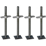 4 Sapata Ajustável   Regulável Para Altura Andaimes Tubular
