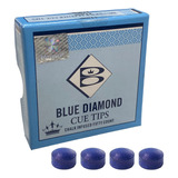 4 Solas De Couro Brunswick Blue Diamond Sinuca Bilhar 10mm