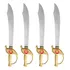 4 Super Espadas Pirata Brinquedo Infantil 57cm Jack Sparrow