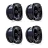 4 Super Tweeter Unlike 100wrms Caixa Trio Tuite Corneteira Cor Preto