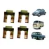 4 Travas Do Tubo Flexível Freio Vw Fusca Kombi Brasília 