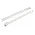 4 Trilho Corrediça Simples Roldana Epoxi Branco 40cm 400mm
