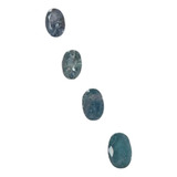 4 Turmalinas Azul Indicolita Oval 0,5ct Coleção/jóia 2385 L