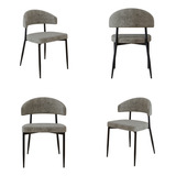 4 Unidades Cadeira Bless Fixa C 4 Pés 55 X 52 5 X 77 5 Cm
