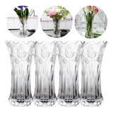 4 Vasos Vidro Floreiro