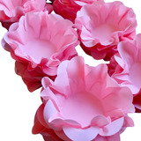 40 Forminhas Para Doces Finos Casamento Modelo Flor Cor Rosa Aqua