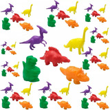 40 Mini Dinossauros Coloridos