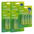 40 Pilhas Alcalina Aa Pequena 2a 1,5v Lr6 5 Blisters Elgin