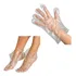 400 Botinha + 400 Luva Plástica Descartável Manicure - Kit