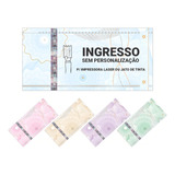 4000 Ingressos De Segurança Papel Moeda 100x50mm 12 P  Folha