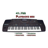 41.700 Playbacks Midi Para Teclados Roland E Cantores