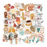 44 Adesivos Premium Boho