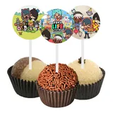 45 Tags Toppers Doces