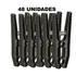 48 Prendedor Roupa Pregador Grande Molas Antiferrugem Plásti Cor Preto