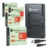 4bat.erias Bg1 + Carregador Duplo Para Sony Dsc-n1 N2 T100