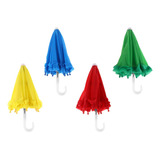 4pcs Crianças Pure Color Lace Toy Guarda-chuvas Decoração Um