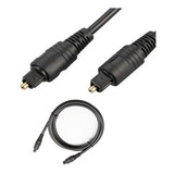 4x Cabo Óptico Toslink P/ Audio Digital Profissional 1.5 Mts