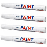 4x Caneta Tinta Branca