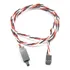 4x Extensão Servo 90cm Heavy Duty C Trava Fio Trançado 22awg