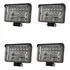 4x Farois Auxiliar Universal 108w Retangular Jeep Caminhao