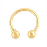 4x Piercings Ferradura Bolinhas