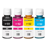 4x Tinta Compativel Para