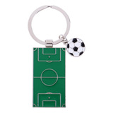    4xsimulação Mini Campo De Futebol Modelo Chaveiro Saco