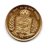 5.000 Reis - 1854 - Ouro 917- Sb/fc - Rara