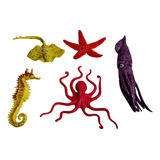 5 Animais Marinho Borracha