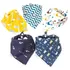 5 Babador Bandana Importado Bebê Menino Menina Com Regulagem