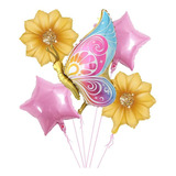 5 Balao Metalizado Borboleta