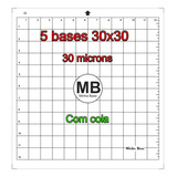 5 Bases De Corte 30x30 Silhouette Cameo 30 Microns Com Cola