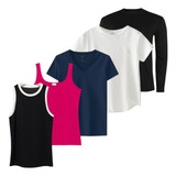 5 Camisas Camisetas Regatas