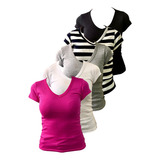 5 Camisetas Baby Look