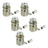 5 Conector Uhf Fêmea Crimpar Cachimbo Rg58 Angular 90 Graus