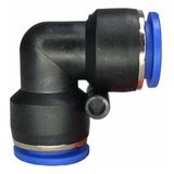 5 Conexão Pneumática União Cotovelo Fluir Tubo 16mm Plástica