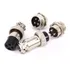 5 Conjunto Conector Radio Ptt 4 Pinos Metal  Px Vhf Hf Py